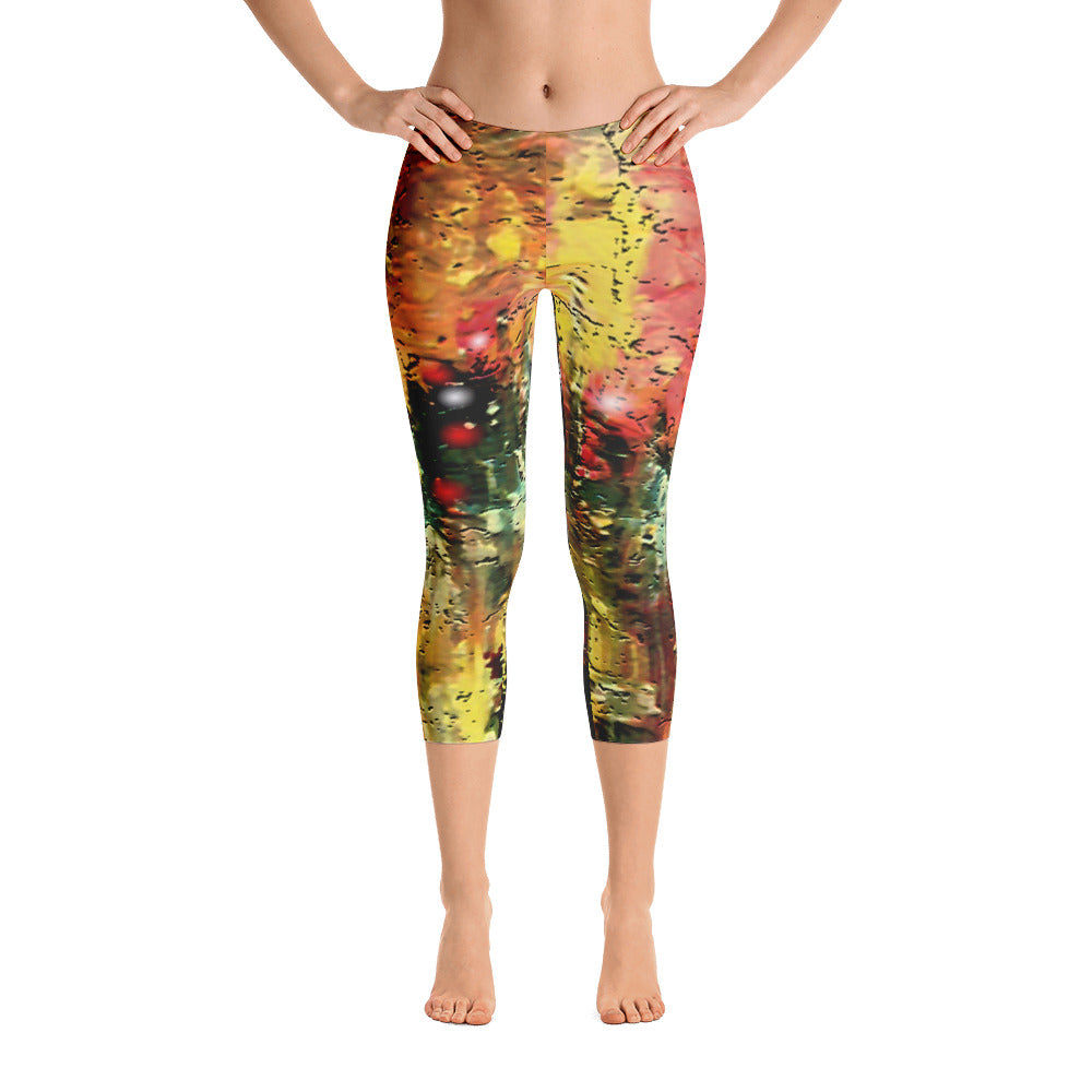 "City that never sleeps" Capri Leggings