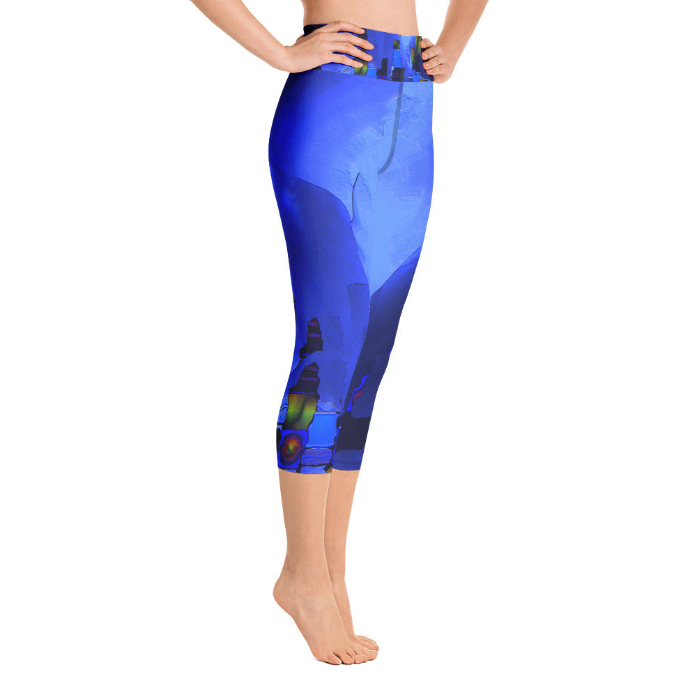 "Beneath the walls" High Waist  Capri Leggings