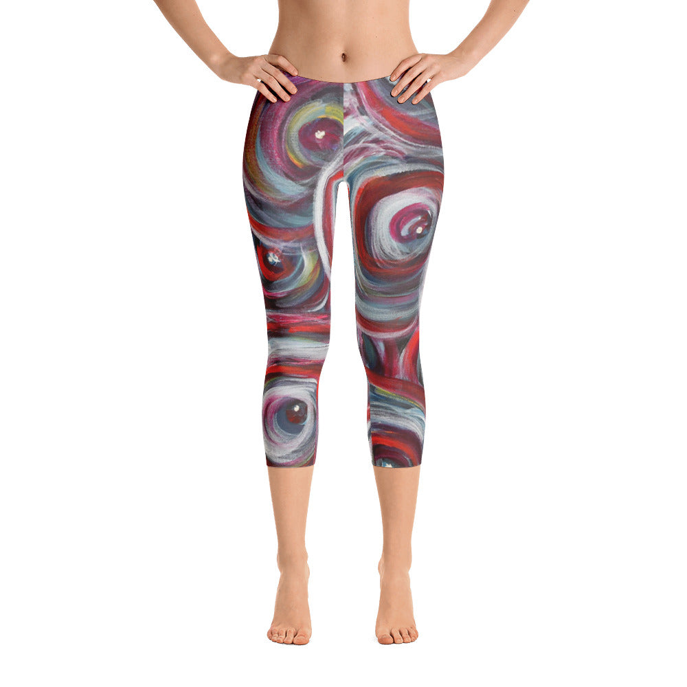 "Life is good" Capri Leggings