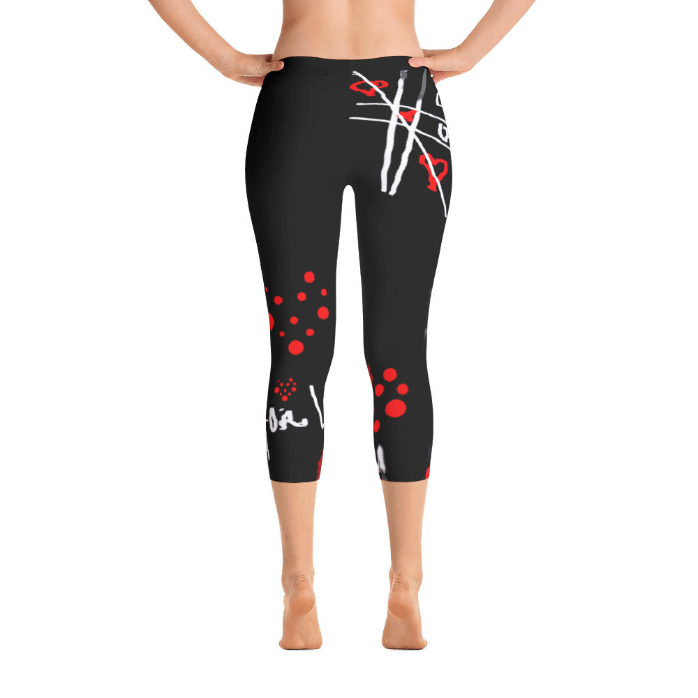 "Love for love" Capri Leggings