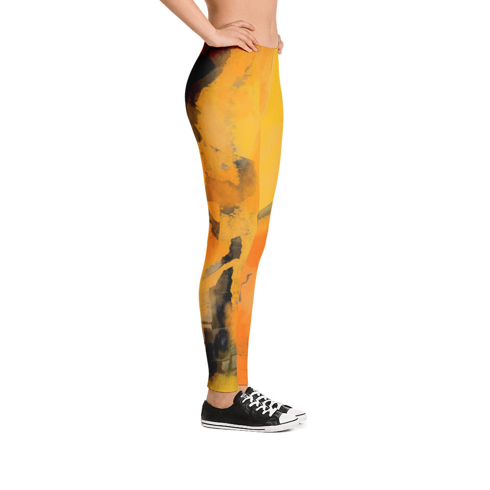 "I am the sun" low waist Leggings