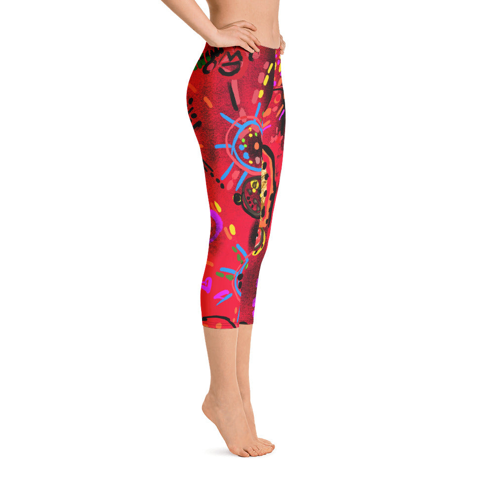 "Secret Love" Capri Leggings