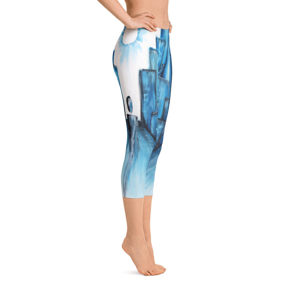 "Keep walking" Capri Leggings