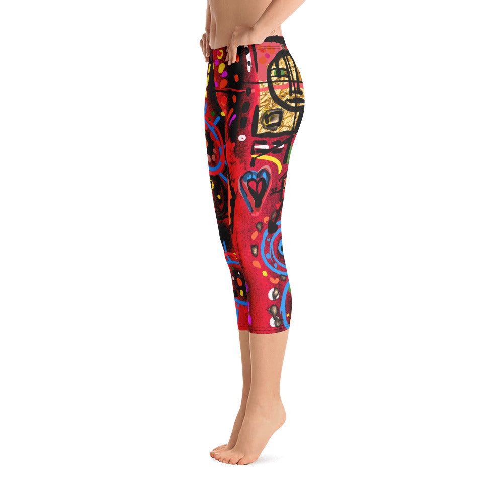 "Secret Love" Capri Leggings