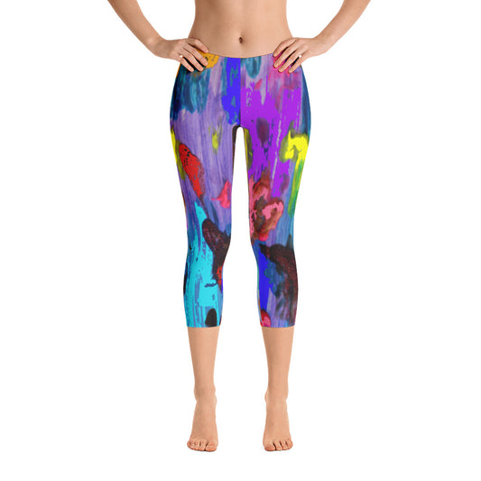 "My palette" Capri Leggings