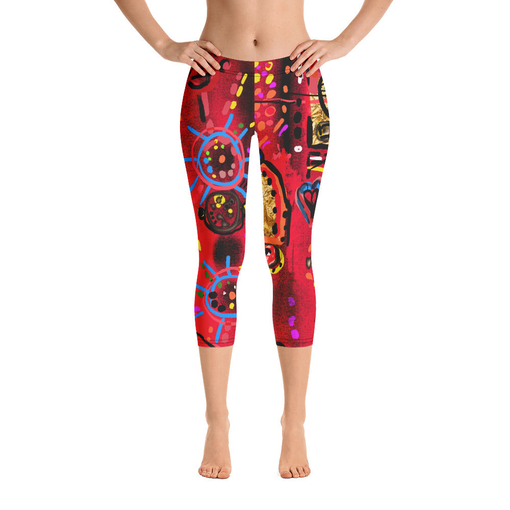 "Secret Love" Capri Leggings