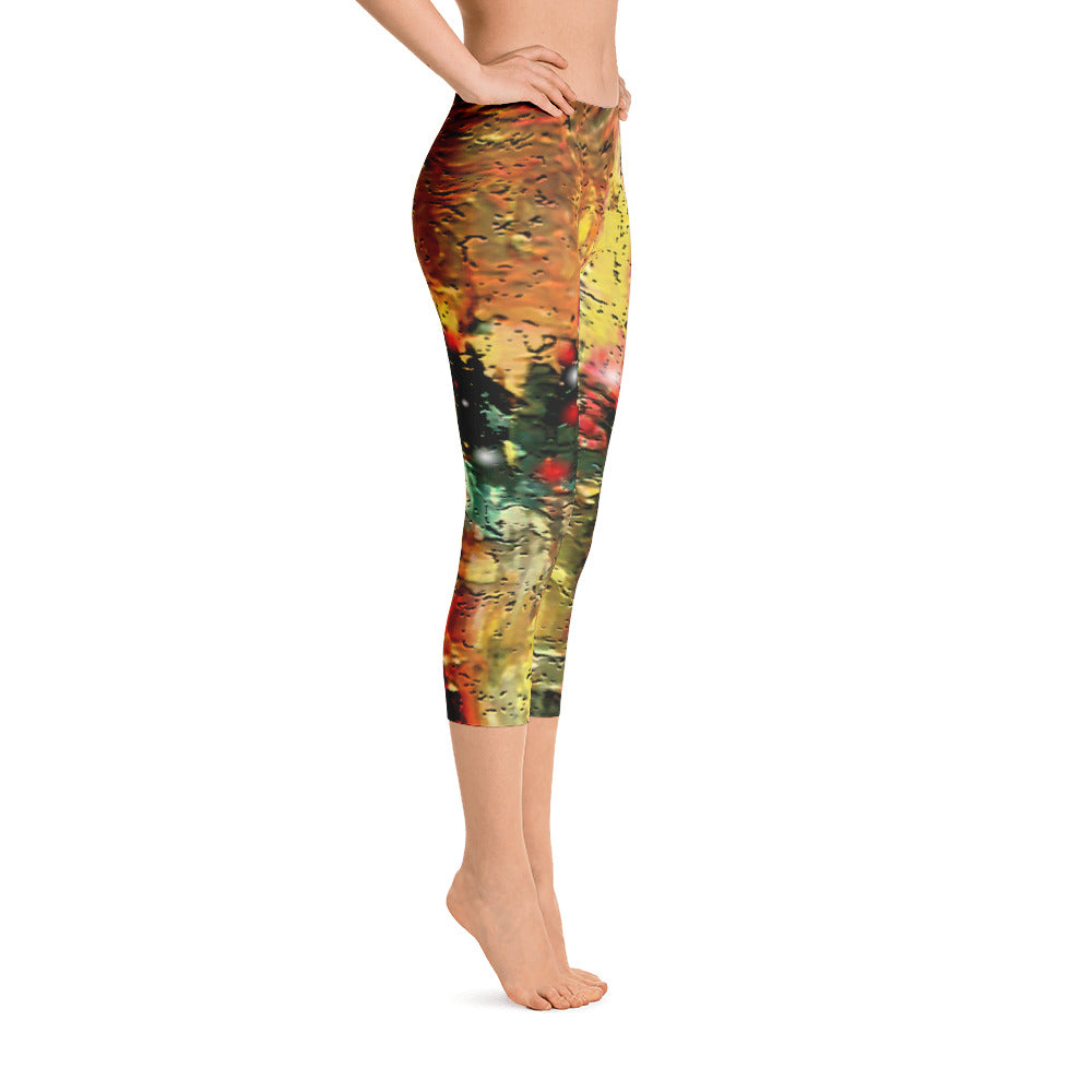 "City that never sleeps" Capri Leggings