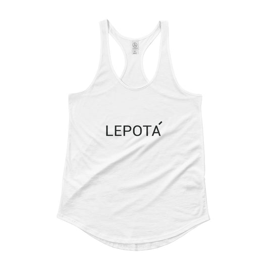 Lepota White Shirttail Tank