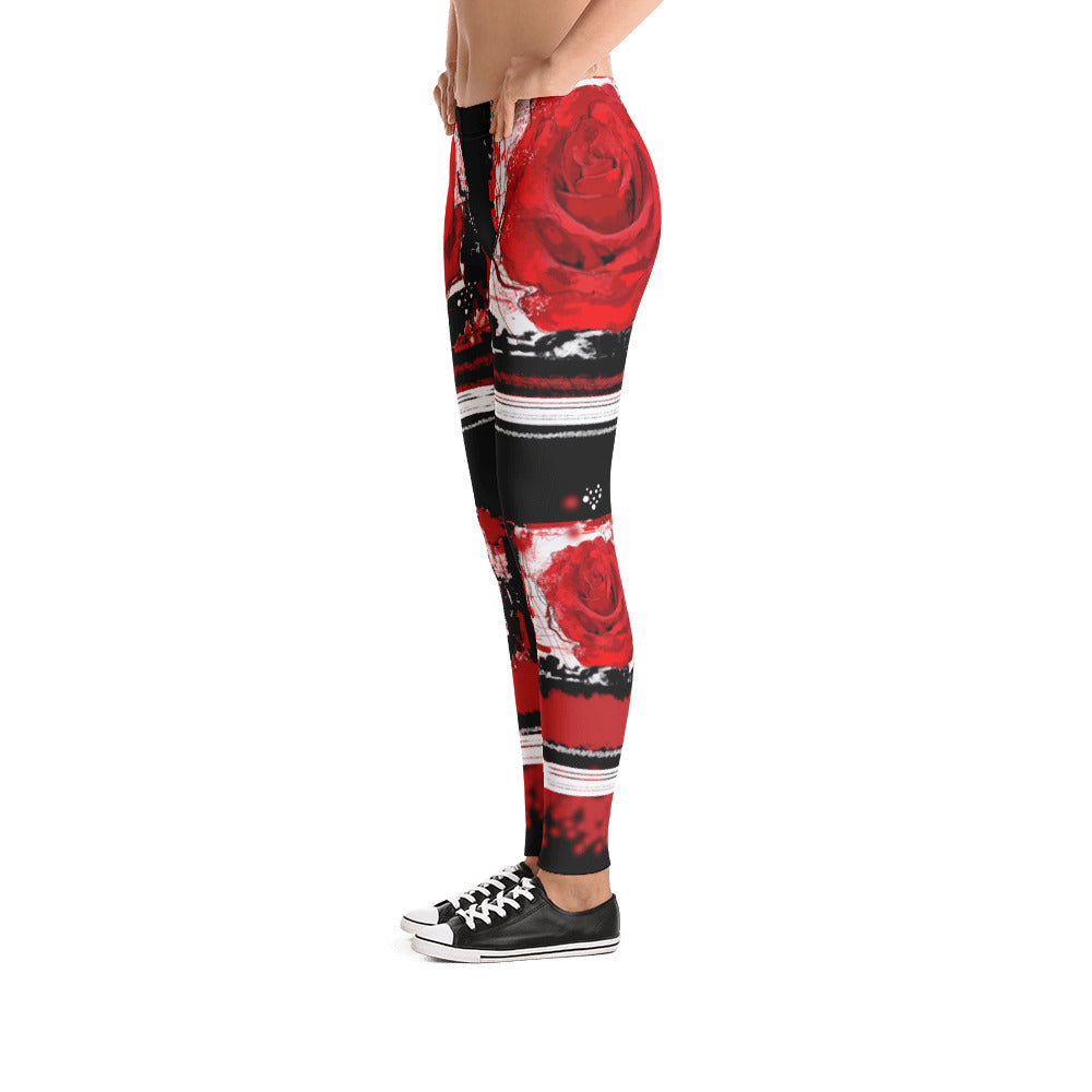 "Power of rose" Low waist Leggings