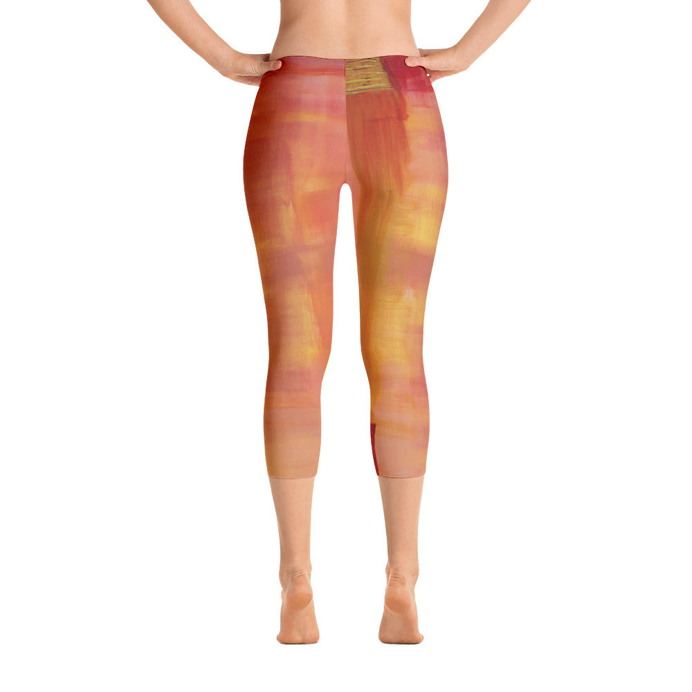 "Open window" Capri Leggings