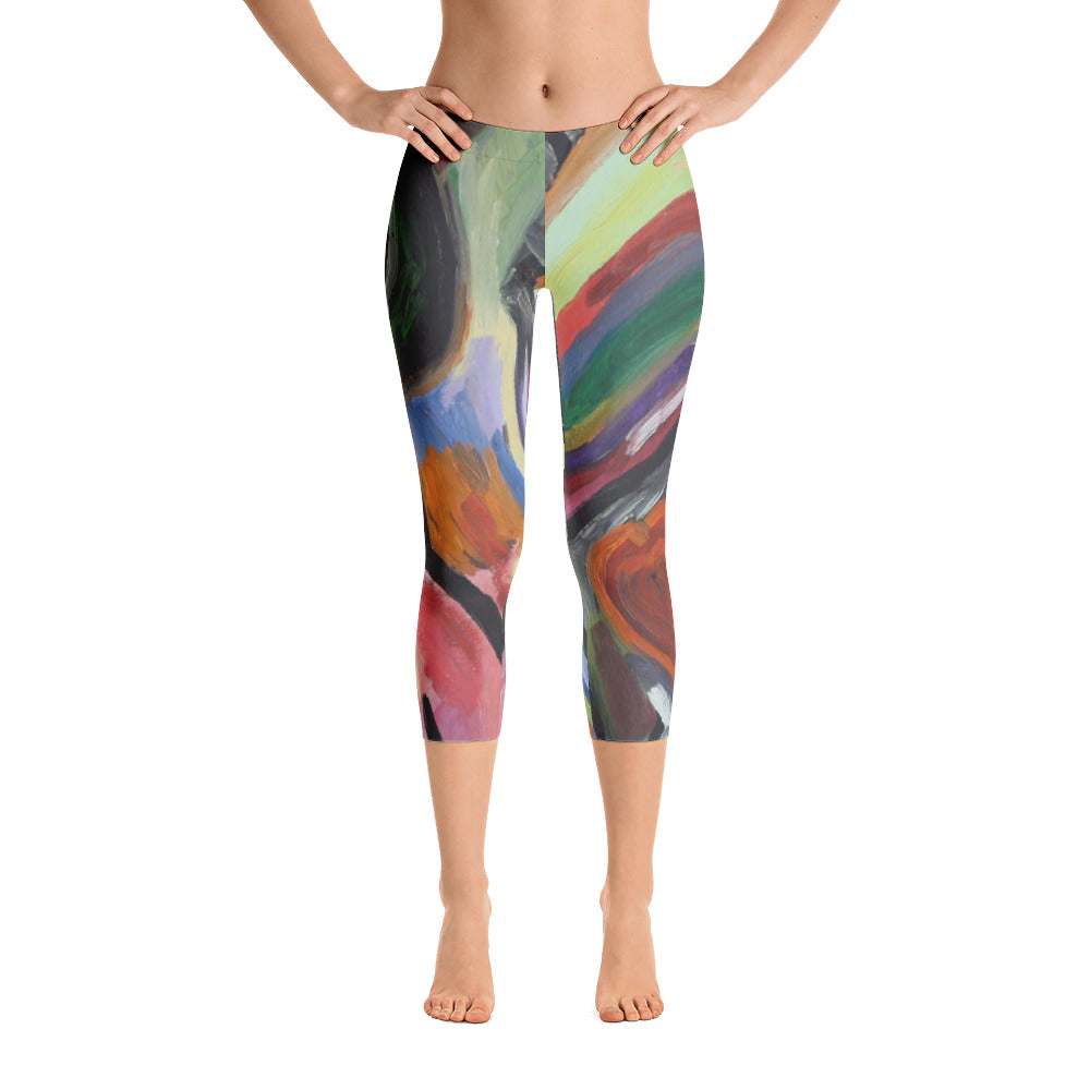 "Crazy life"  Capri Leggings