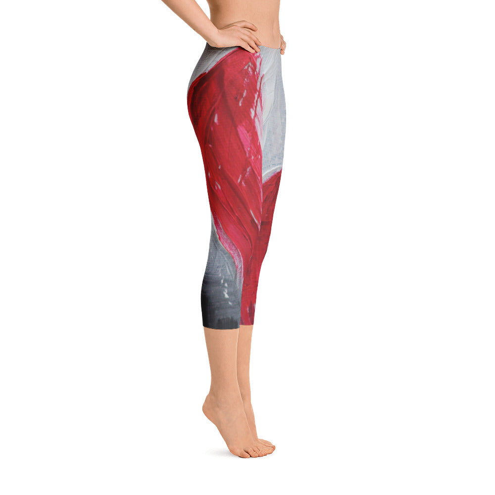 "Remember love" Capri Leggings