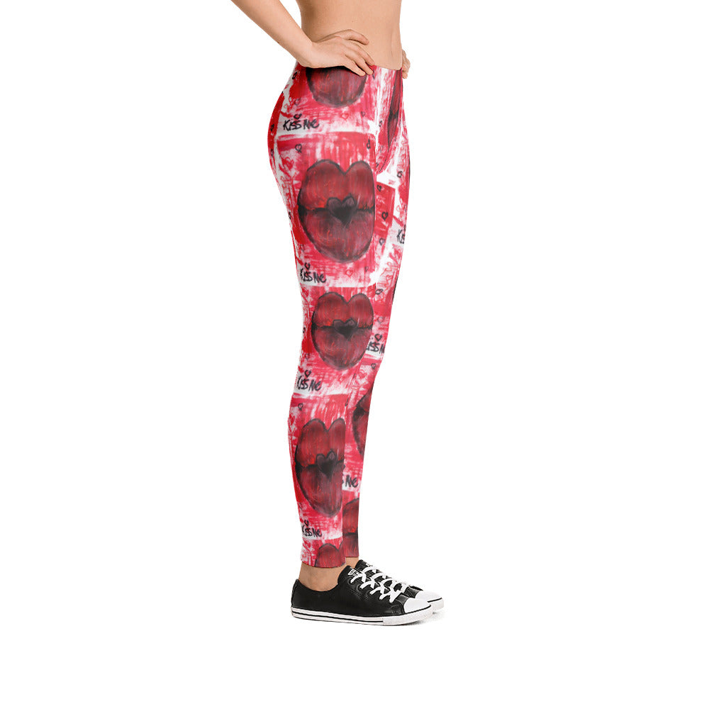 "Kiss me" low waist Leggings