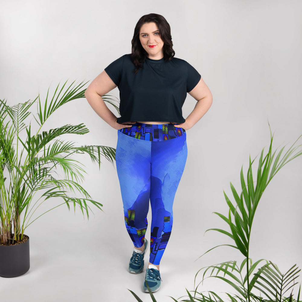 "Beneath the walls" High Waist  Plus Size Leggings