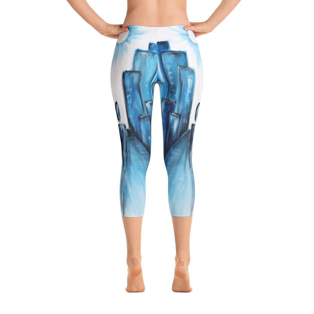 "Keep walking" Capri Leggings