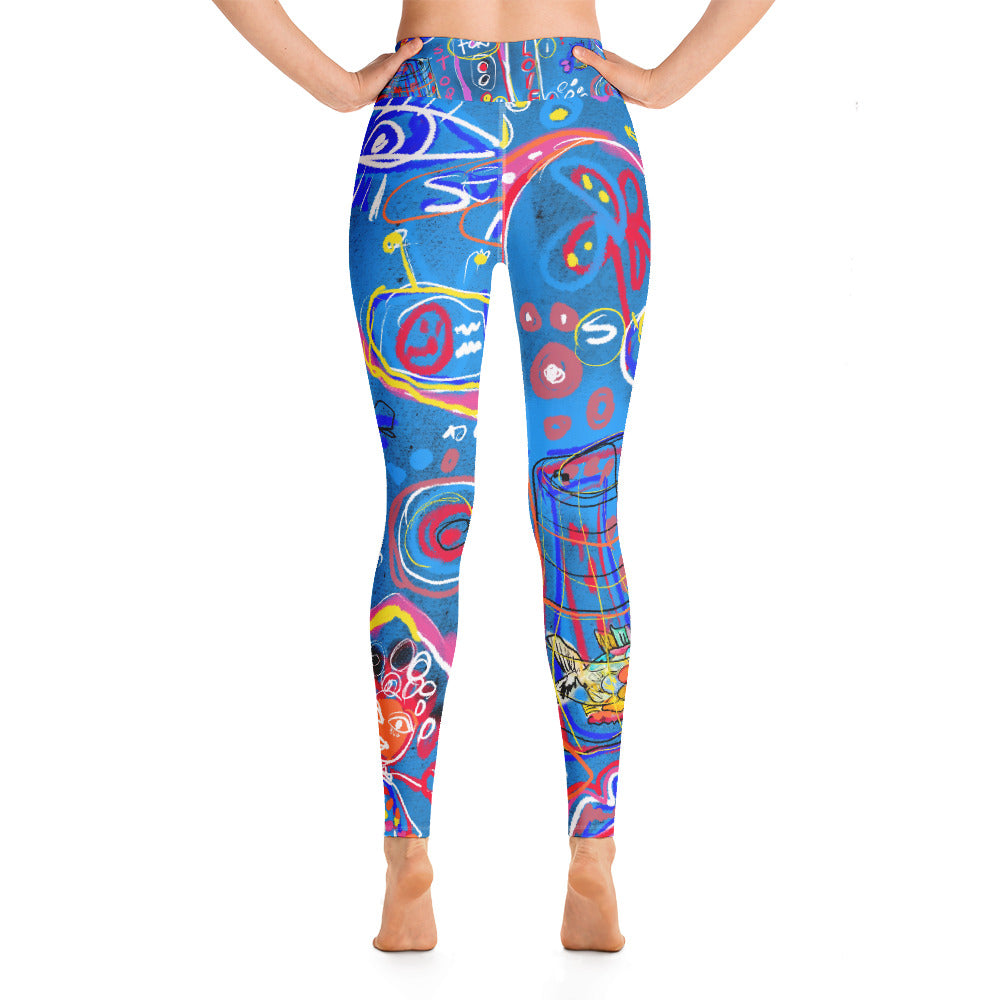 "Sudoku" High Waist Leggings