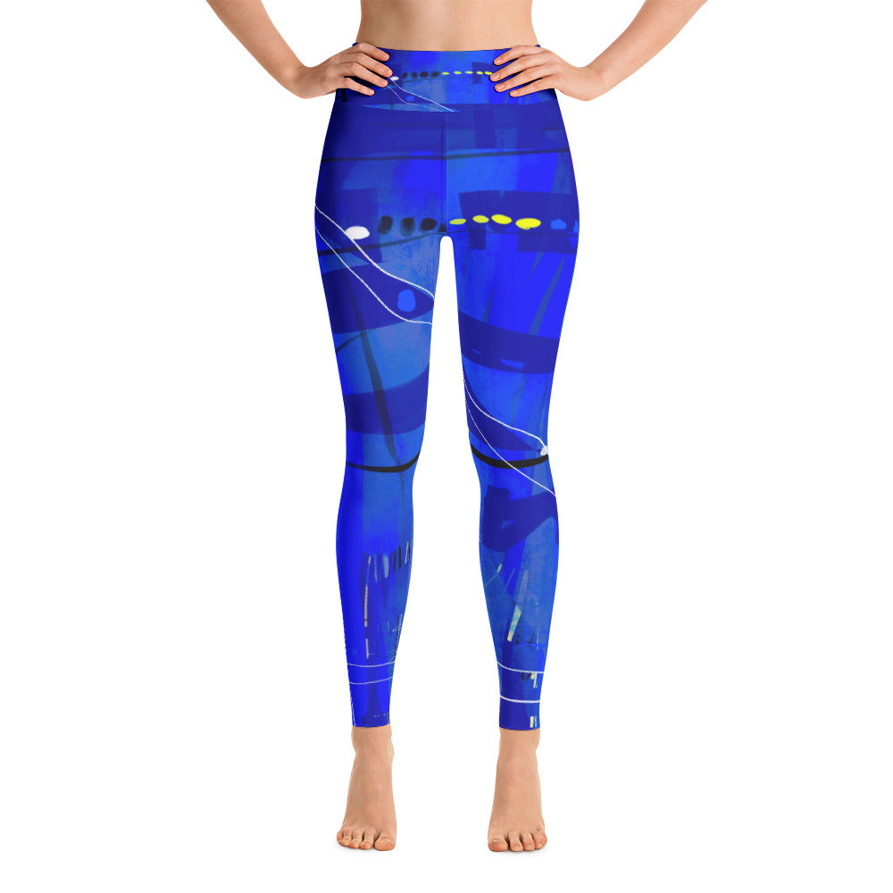 "Blue mix" high waist Leggings