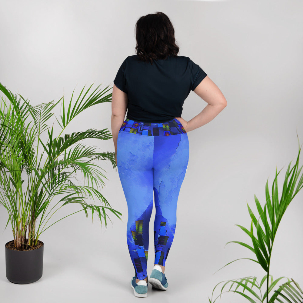 "Beneath the walls" High Waist  Plus Size Leggings