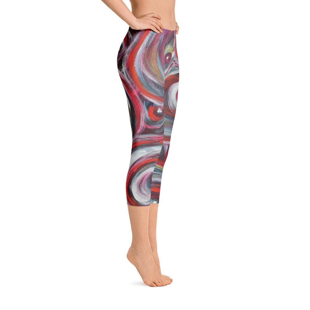 "Life is good" Capri Leggings