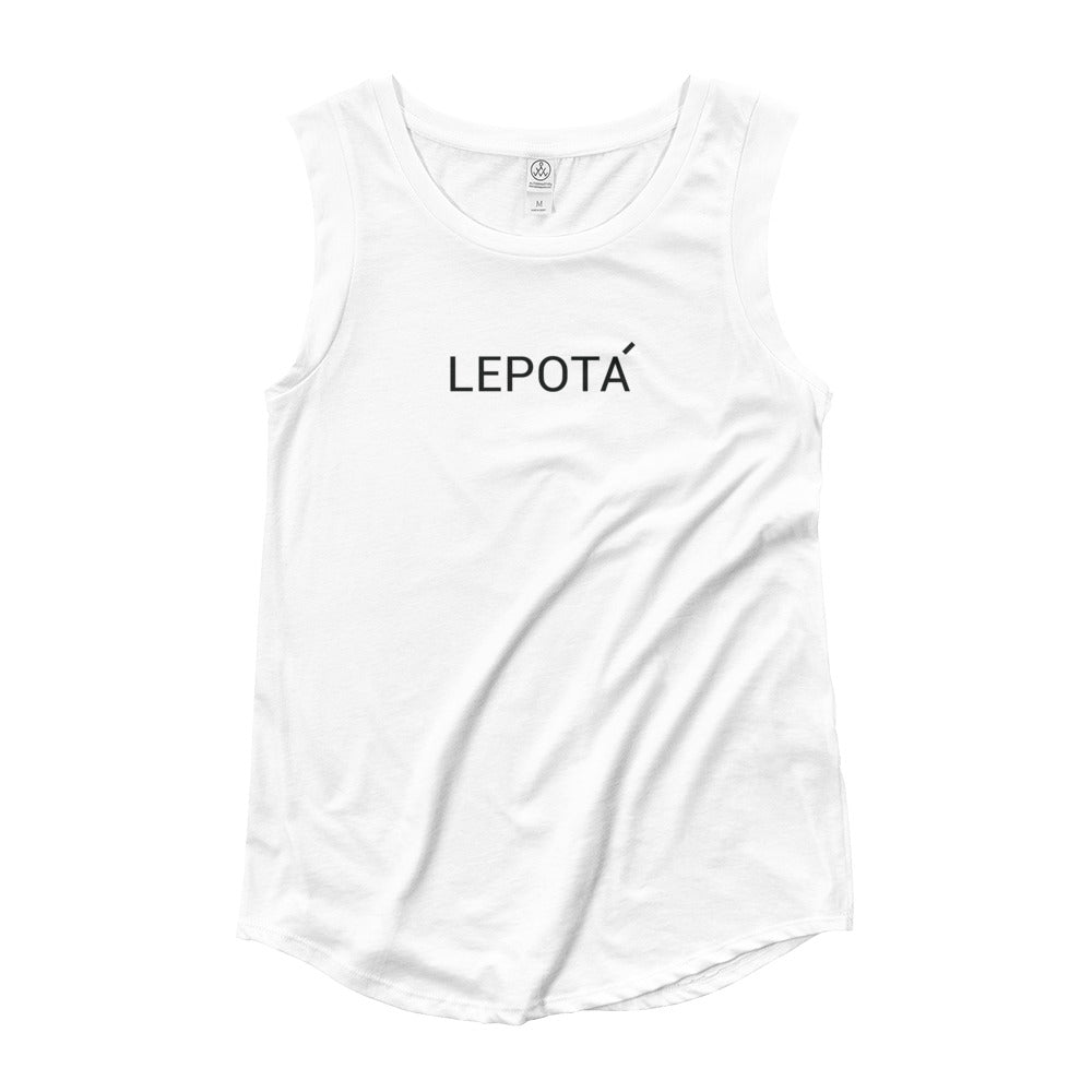 Lepota Ladies’ Cap Sleeve T-Shirt
