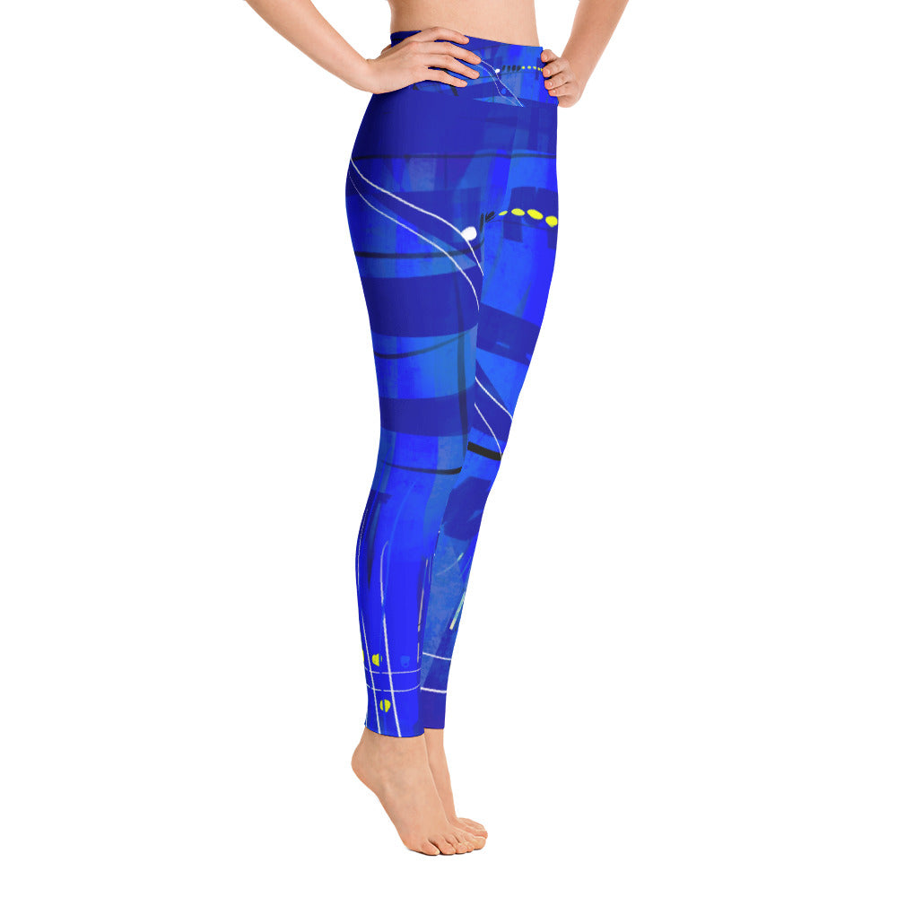 "Blue mix" high waist Leggings