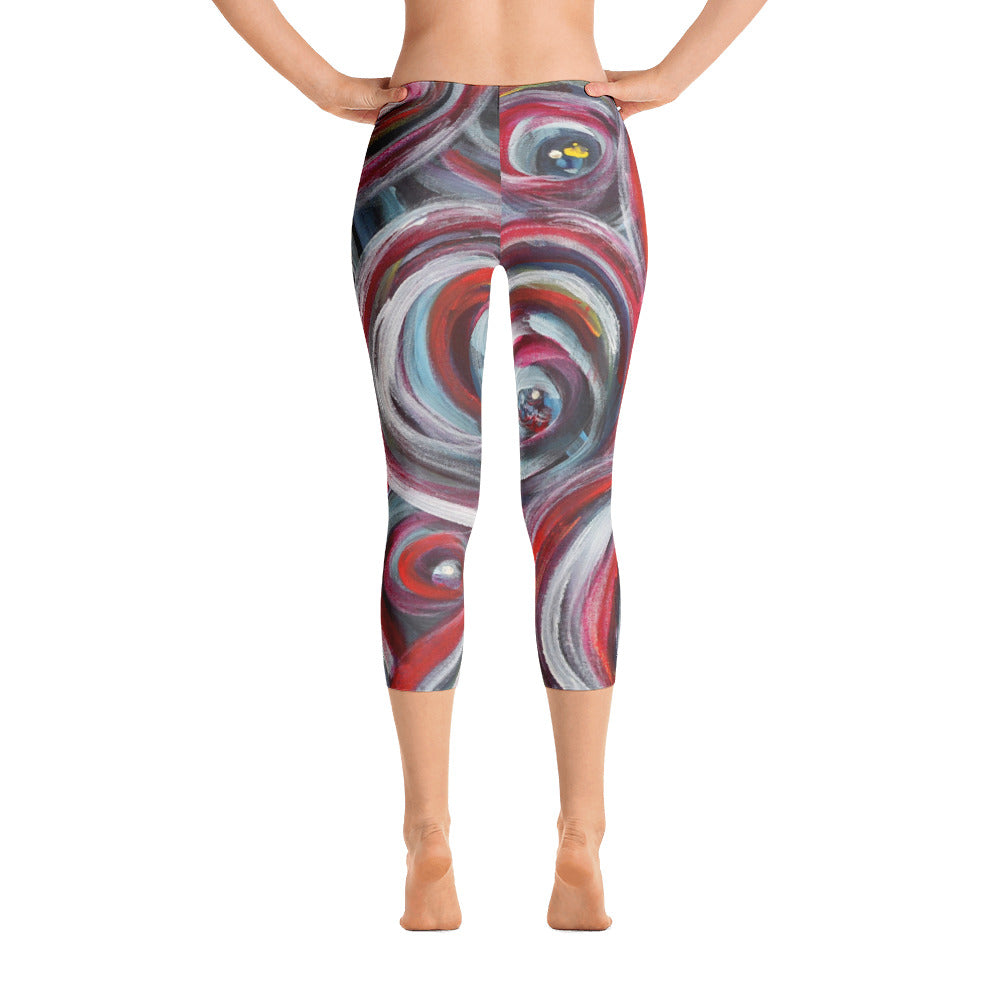 "Life is good" Capri Leggings