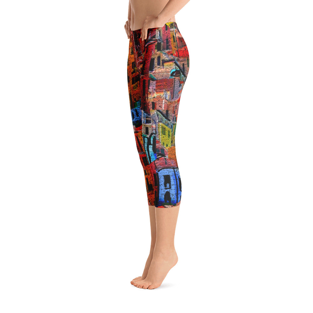 "Bella citta" Capri Leggings