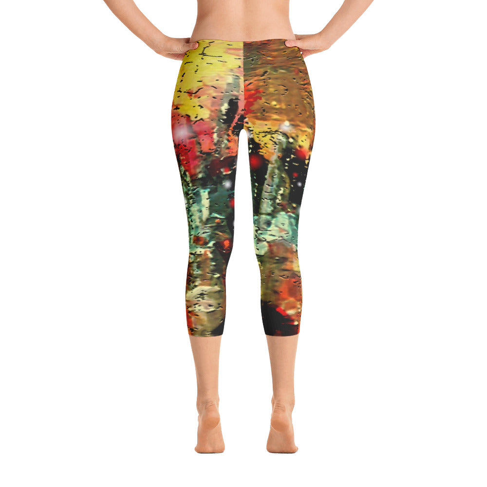 "City that never sleeps" Capri Leggings