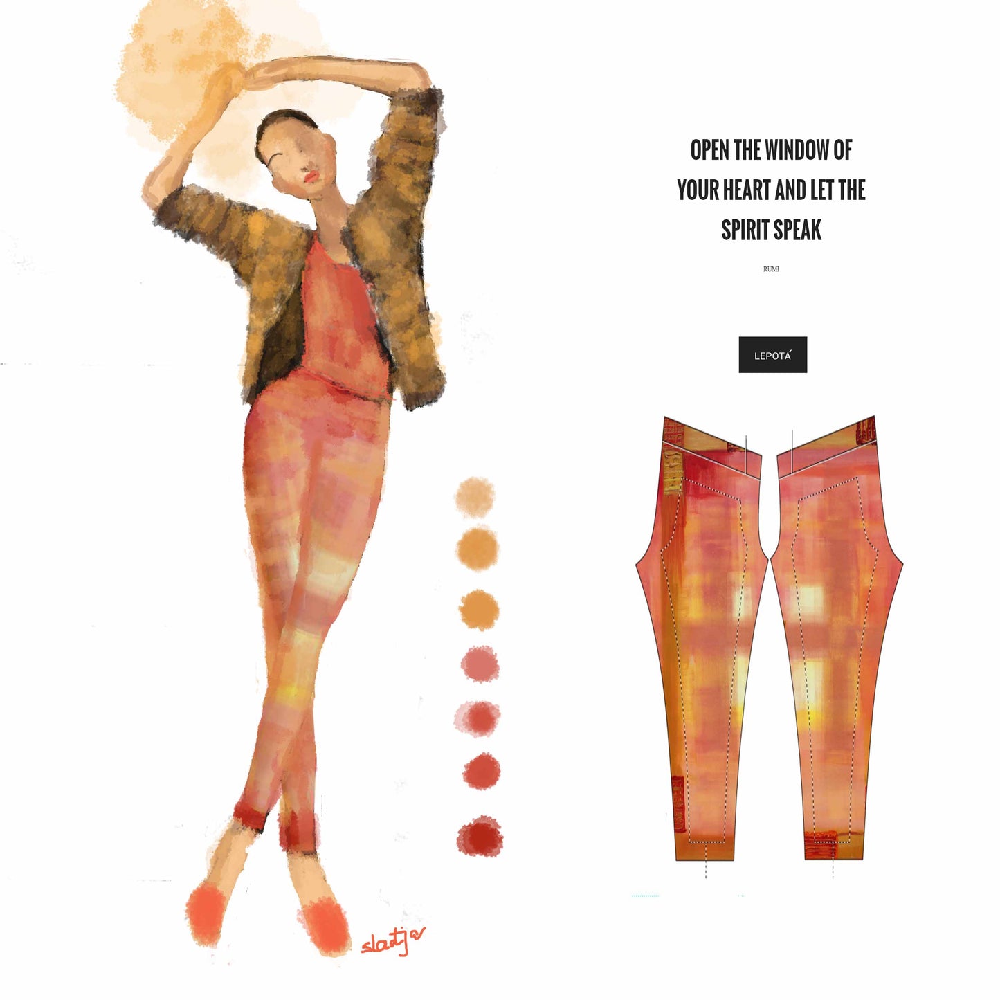 "Open window" low waist Leggings