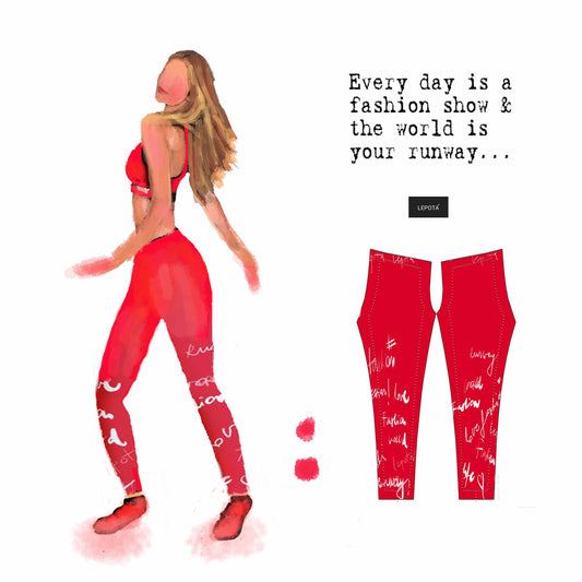 "Runway" Low Waist Leggings