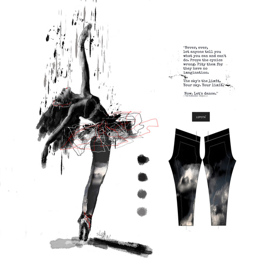 "Sky is the limit" low waist Leggings