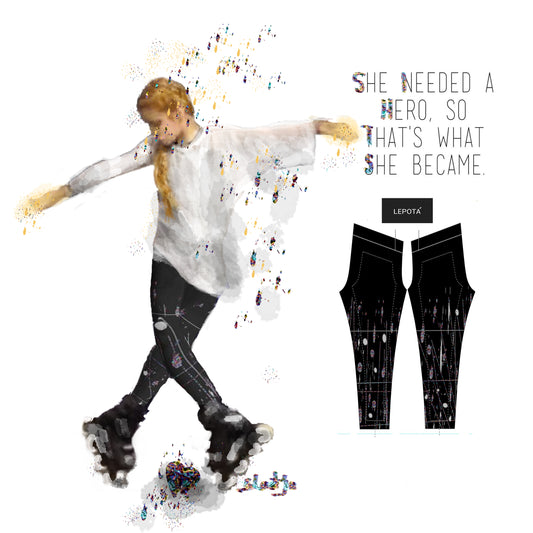 "Super Girl" Low waist Leggings